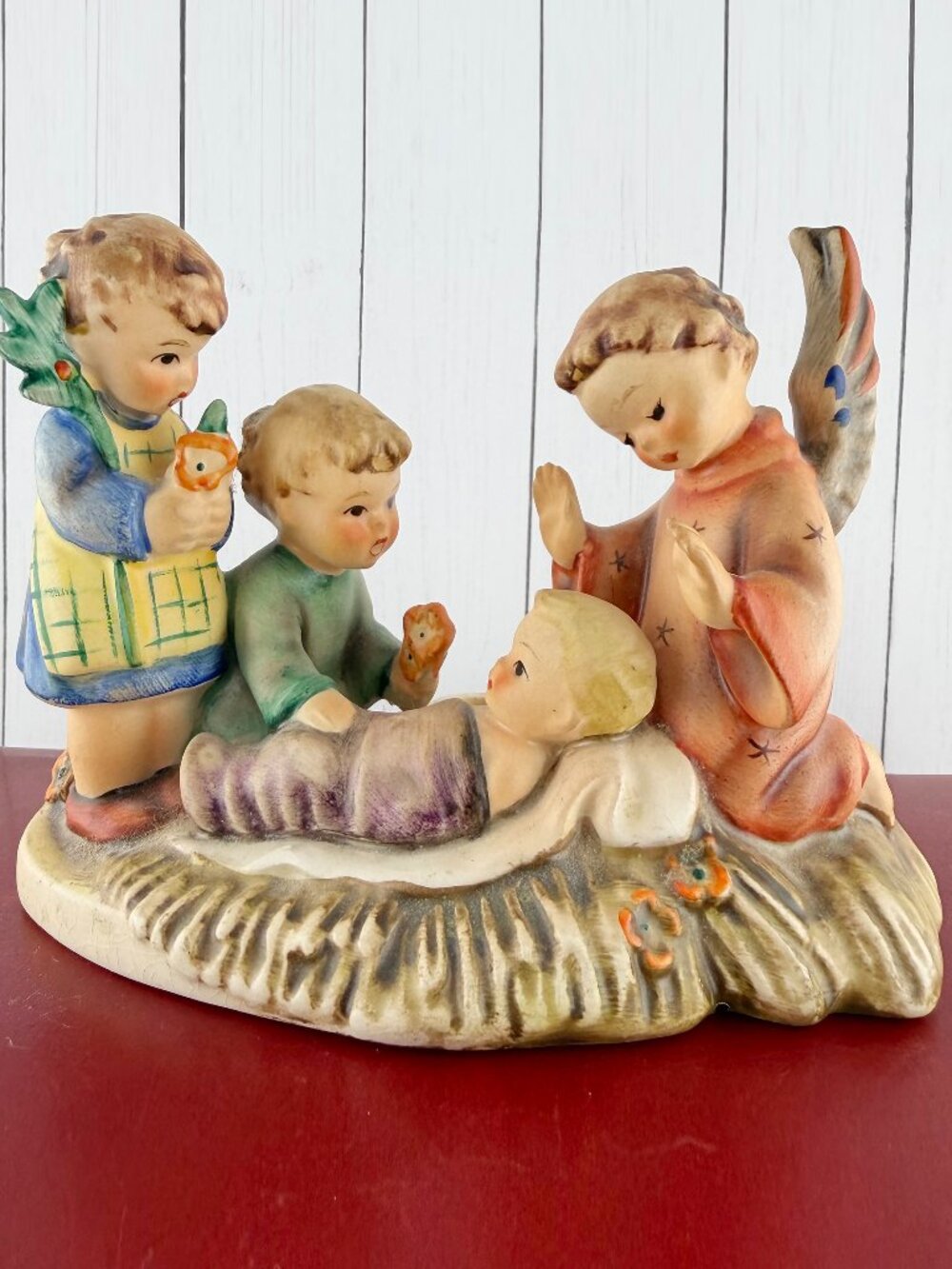 Vintage Goebel Hummel "Silent Night" Candle Holder Figurine TMK-5 W. Germany